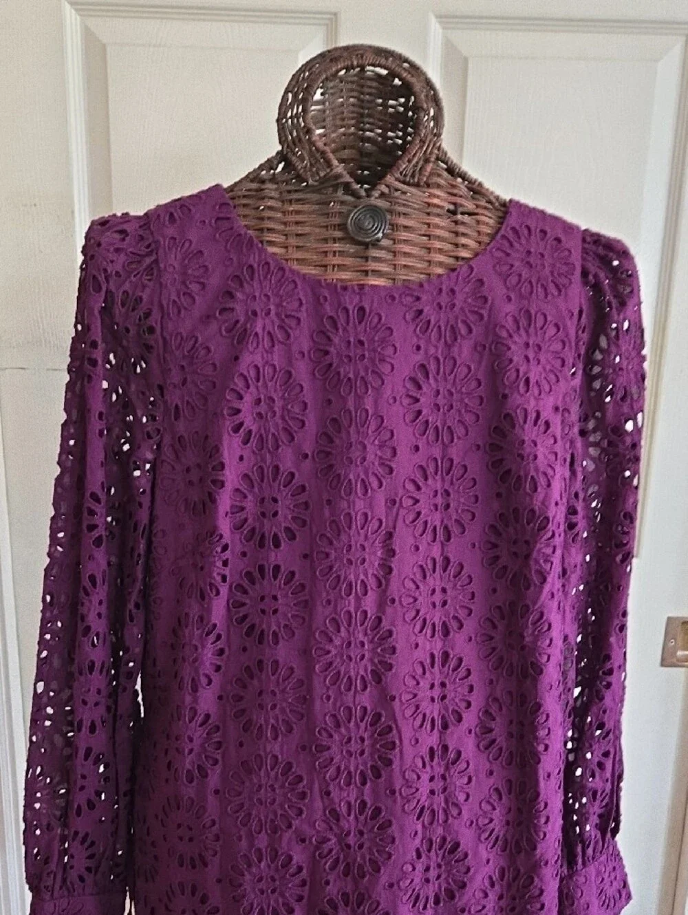 Lilly Pulitzer Plum Eyelet Lace Romper Dress - Size 14
